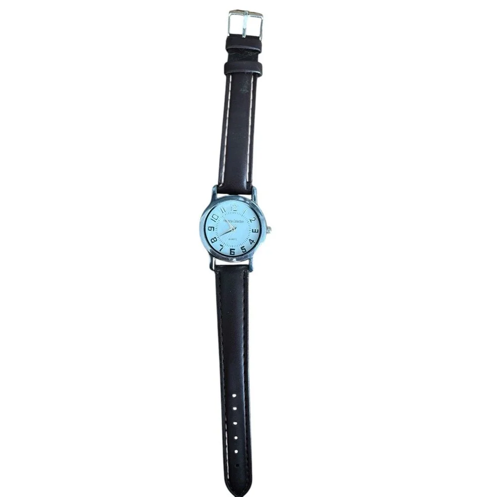 Rebecca Collection Ladies Fashion Wristwatch Brown Strap New Battery